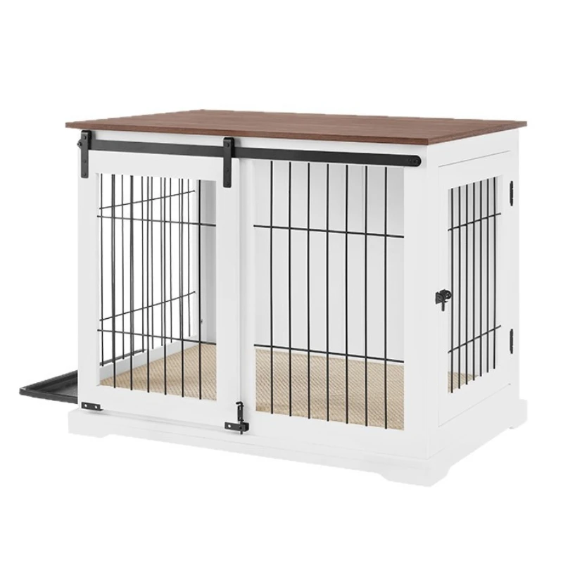 Sliding door cage High-end furniture Wind pet cage Medium and large dog house for side herding Golden Retriever