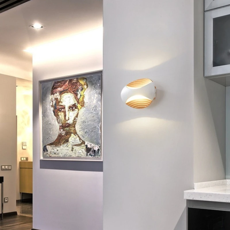 Modern Minimalist LED Small Wall Lamps for Bedroom Bedside Corridor Study Staircase Walkway Eye Protection Wall Sconces Lighting