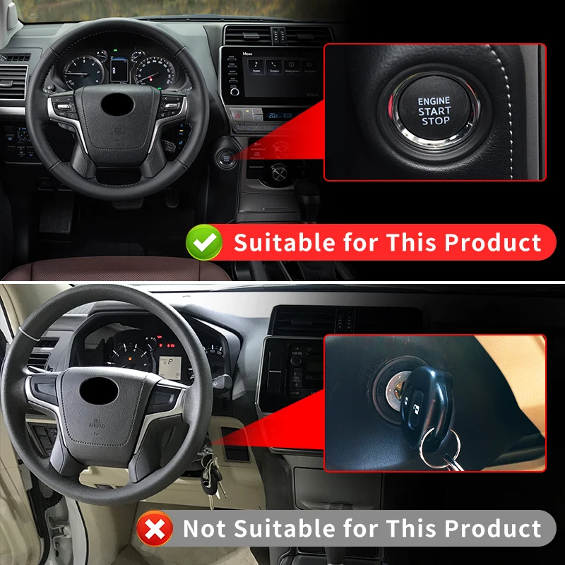 Remote Key Starter,For Toyota Land Cruiser Prado 150 2010-2024 2023 Interior Upgraded Modification accessories,body kit LC150