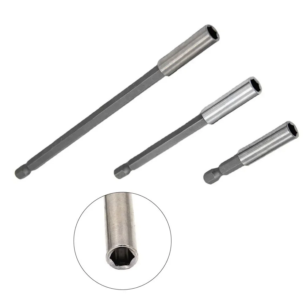 العملي العلامة التجارية الجديدة بت حامل المقبس 3 قطعة تمديد 1/4 عرافة أدوات كهربائية 60/100/150 مللي متر للمفك الكهربائي