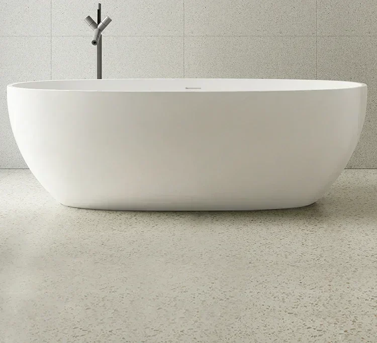 

Excellent Top Quality Hot SalesBathtub, Acrylic Small Unit, Independent Japanese Oval Bath, Internet Famous Hotel, Homestay Bath