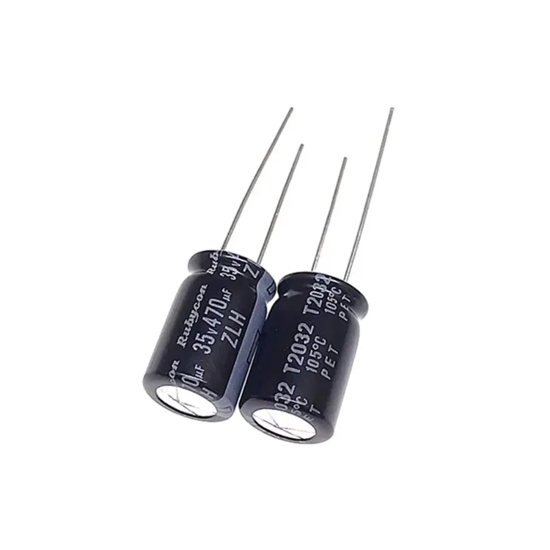 10Pcs/100Pcs Rubycon ZLH/YXJ Series 35V470uF 10X16mm High-frequency, low-impedance, long-life electrolytic capacitors