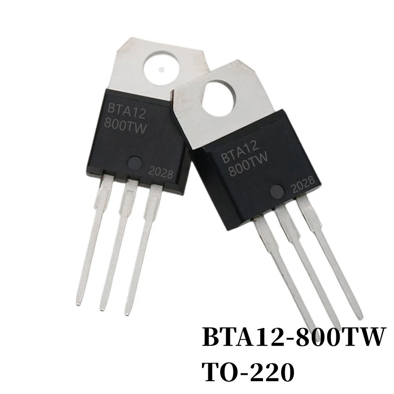 5~200Pcs Triac BTA12-800B BTA12-800BW BTA12-800C BTA12-800CW BTA12-800SW BTA12-800TW TO-220 DIP Thyristor