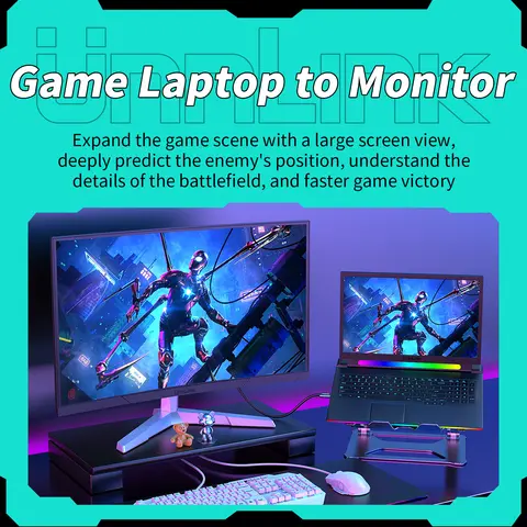 Macbook Pro/Air, Mac Mini, iPhone 15/16 के लिए USB C से DisplayPort 1.4 को अनलिंक करें, Thunderbolt 3/4 Type C से DP केबल के साथ संगत 6 best sales यूएसबी सी से डिस्प्लेपोर्ट - №1