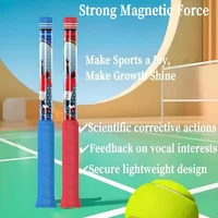 Entrenador de swing de tenis de fuerza ajustable, servidor de tenis y entrenador de swing de látigo de ante/trasero