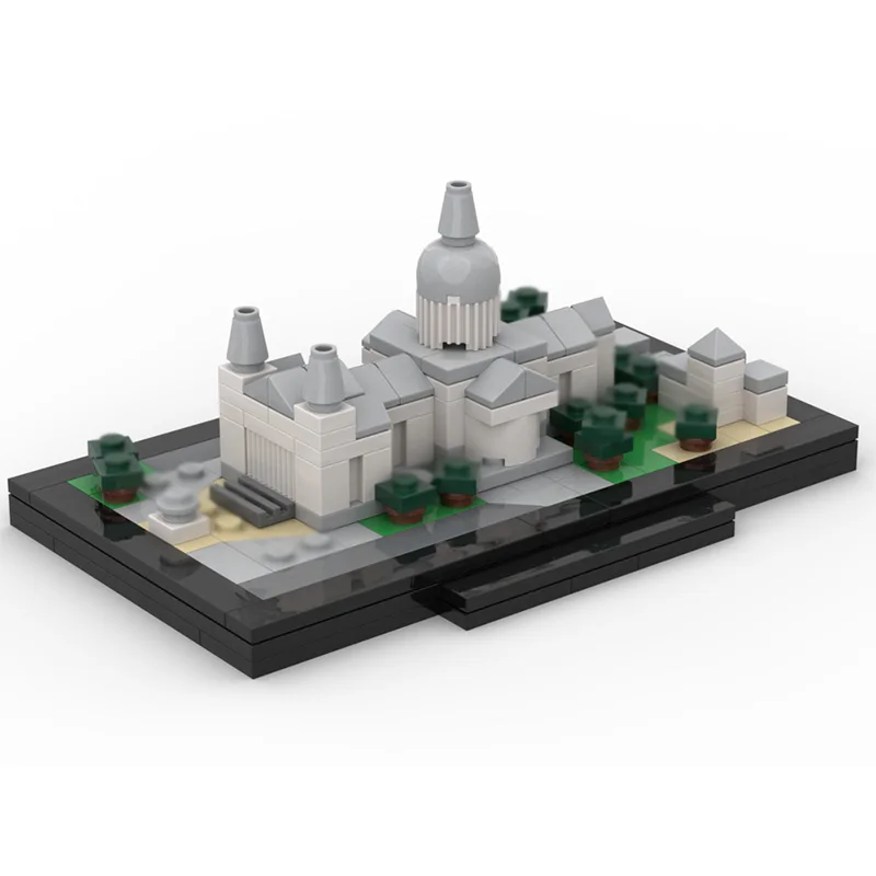 City Street View Model MOC Building Bricks St.Paul's Cathedral Modular Technology Children Holiday Gifts Assemble Toys Suit