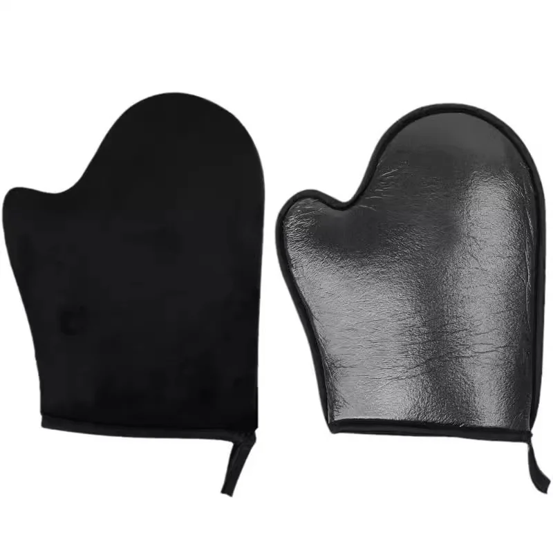 50pcs Bath Sponges Velvet Self Tanner Sunless Selfs Tanning Applicator Mitt Glove Lotion Spray Mousse Tanners Bath Gloves Black