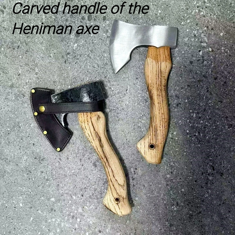 Cheniman Axe Household Use Splitting Firewood Outdoor Camping Tree Felling Made Manganese Steel Wooden Handle Multi-purpose Tool