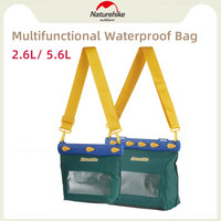 Naturehike 2.6L /5.6L Multifunctional Waterproof Bag Travel Portable Large Capacity Crossbody Bag Lightweight PVC Waterproof Bag