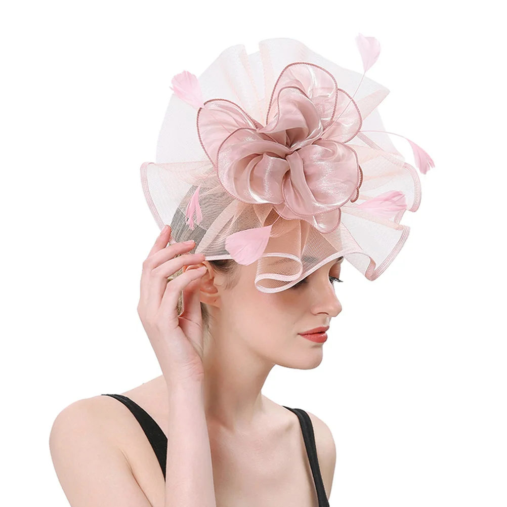 

Mesh Headwear Women Elegant Hat Hairpin Lightweight Durable Comfortable Retro Charm Bridal Party Headdress Wedding Hair