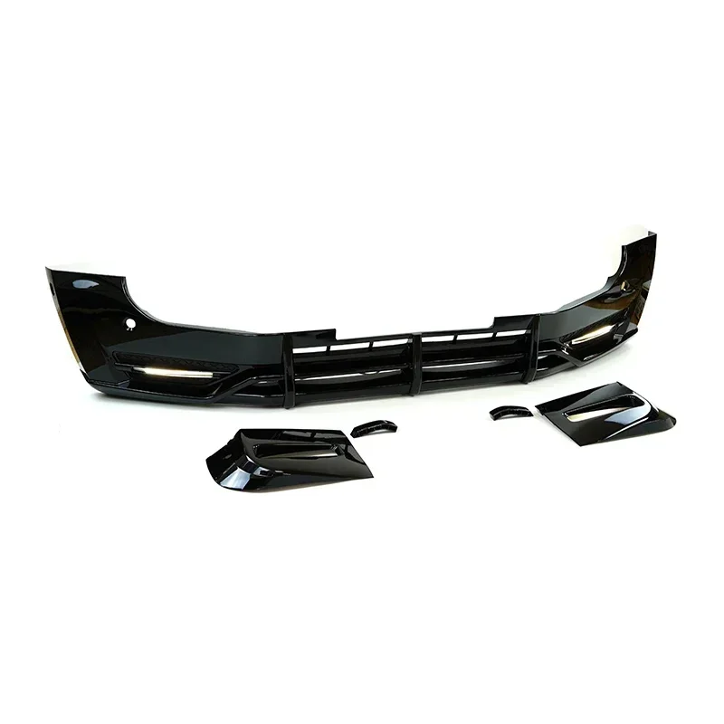 

BR Bumper Upgrade With Lighted Front Lip Plus Daytime Running Lights For Land Rover Defender 90 110 130 2020-2022