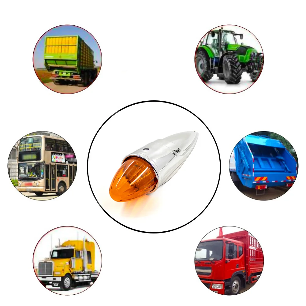 1 قطعة 12 فولت 24 فولت 18LED غطاء أصفر ضوء أصفر مطلي قذيفة سقف شريط إضاءة حصيرة مناسبة لشاحنات بيك اب وسيارات الشحن