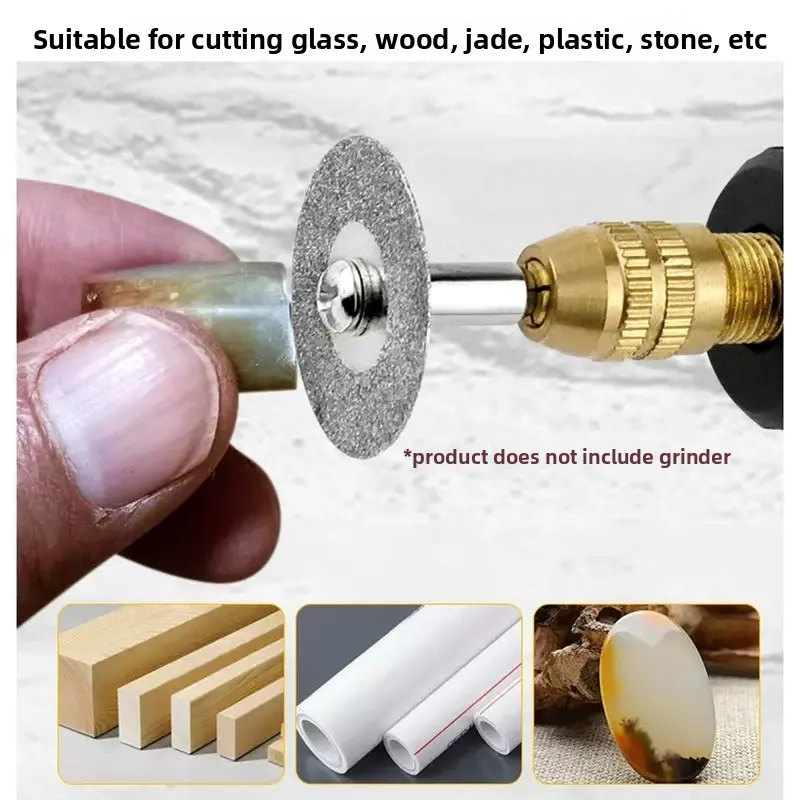 22mm Diamantdoorslijpschijf 3mm Wieldoorn voor Metaal Rotary Tool Elektrische Grinder Onderdelen Zaagblad Set HSS mini Cirkelzaag