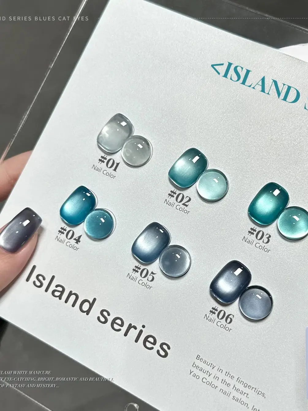 

12ML 1-10PCS Summer And Autumn Nails Island Magnetic Glass Bead Moonlight Cat Eye Gel Nail Polish UV Led Light Nails