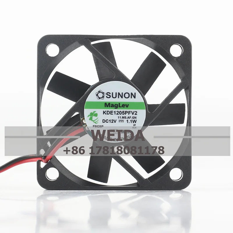 

SUNON KDE1205PFV2 5010 DC12V 1.1W 5CM 50x50x10MM ultra-thin suspension Maglev ultra-quiet fan