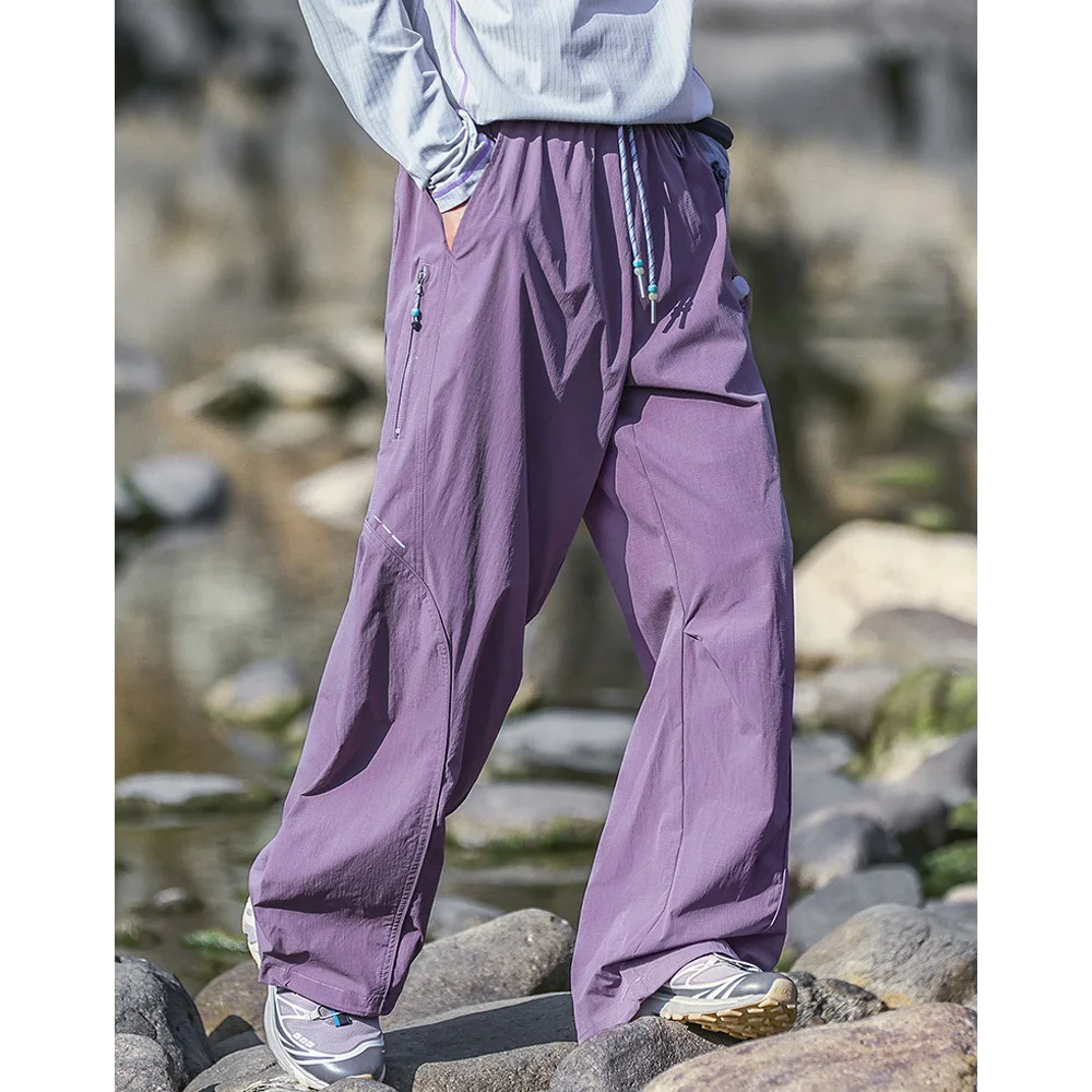 Outdoor Lightweight Cargo Pant Men Women Waterproof Quick Dry Sport Hiking Loose Casual Techwear Track Pant Joggers Trousers