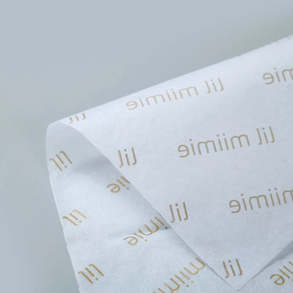 100 Sheets Custom Logo Translucent Paper - 17gsm Paper for Clothing, Soap, Jewelry, Wine, Gift Wrap - Eco & Brandable view 3