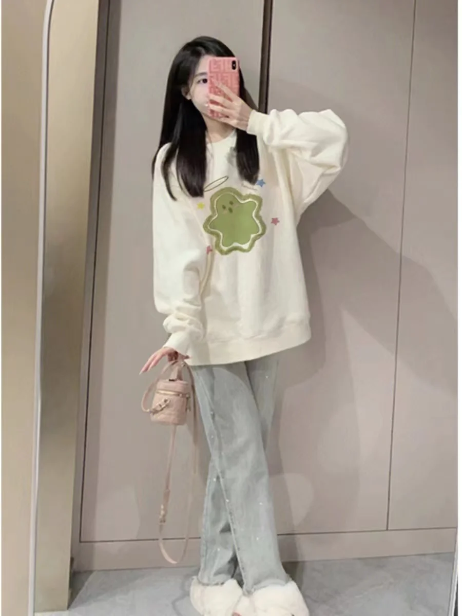 여성용 크롭 스웨트셔츠 가을 여성 의류 멀티 숄더 핸섬 크롭 베이스 액티브웨어 틴 슬리브스 불규칙한 디자인