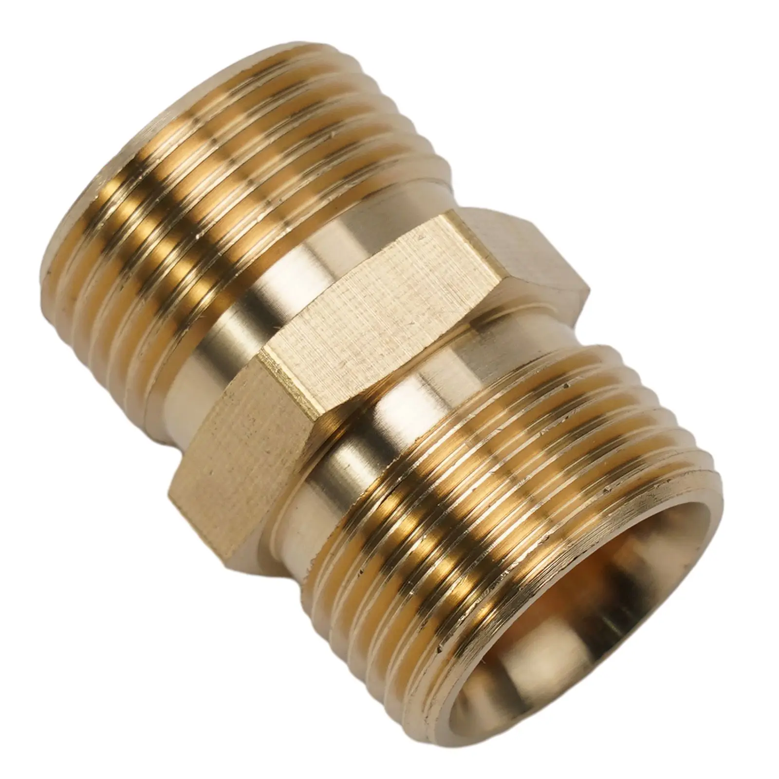 Conector adaptador macho AAAAAAM22/15mmOrM22/14mm a, salida de manguera de lavadora a presión de potencia de latón dorado, paso de 1,5mm, ajuste rápido