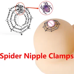 SM Nipple Clips Spider Breast Clip Sexy Sex Slave Stainless Steel Nipple Clamps BDSM Sex Toys For Couples Nipple Accessory