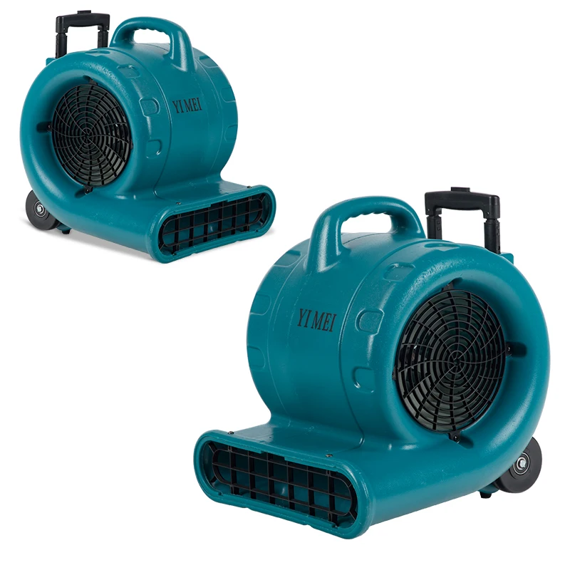 Secador comercial de três velocidades do assoalho do tapete, ventilador de ar da indústria comercial, equipamento de limpeza, verde, pequeno, armazém