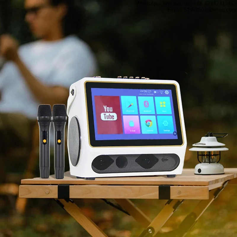 

For Binko Portable Smart Display Speaker Home Karaoke Machine RGB LED Lighting Compatible Computer Mobile Phone Wifi