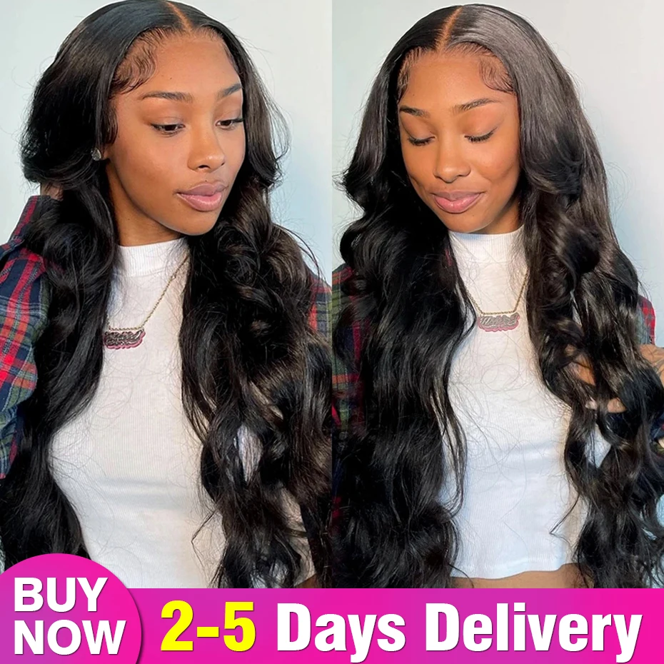 30 32 Inch Brazilian Body Wave Wigs 13x4 13x6 Transparent Lace Front Human Hair Wigs Lace Frontal Wig 4X4 Lace Closure Wig