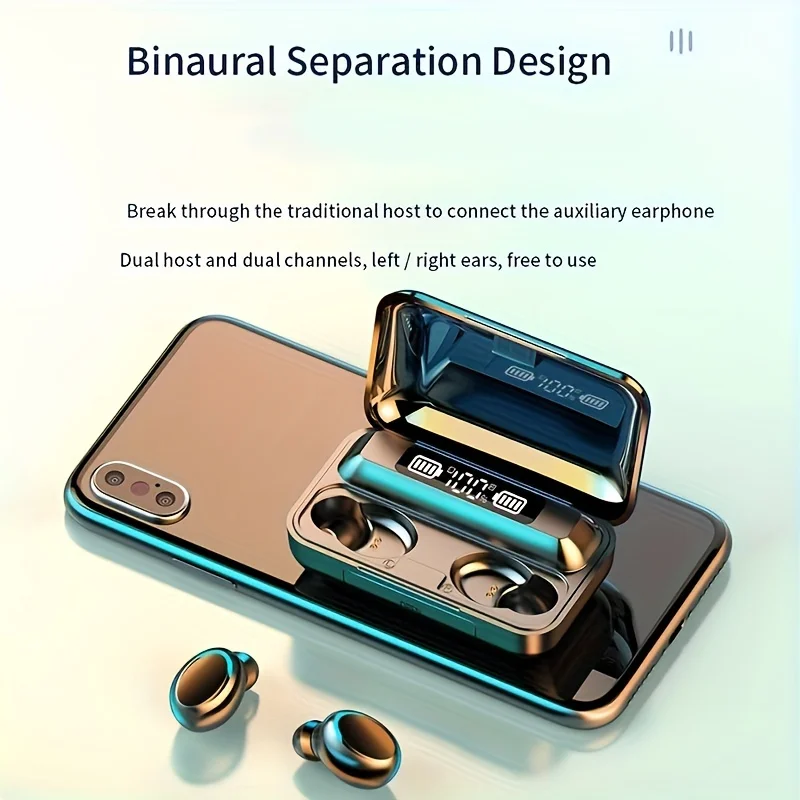 New Wireless Earphones Headphones With LED Display Touch In-Ear TWS Wireless Earbuds Sports Music Game Headset For IOS/Android