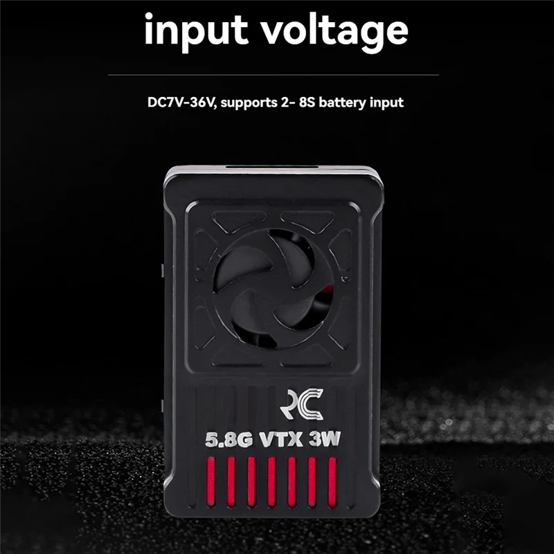 

ABXI 5,8G 3W VTX Высокомощный 48-канальный видеопередатчик FPV Поддержка 2-8S для FPV дрона дальнего действия Запчасти для радиоуправляемой модели