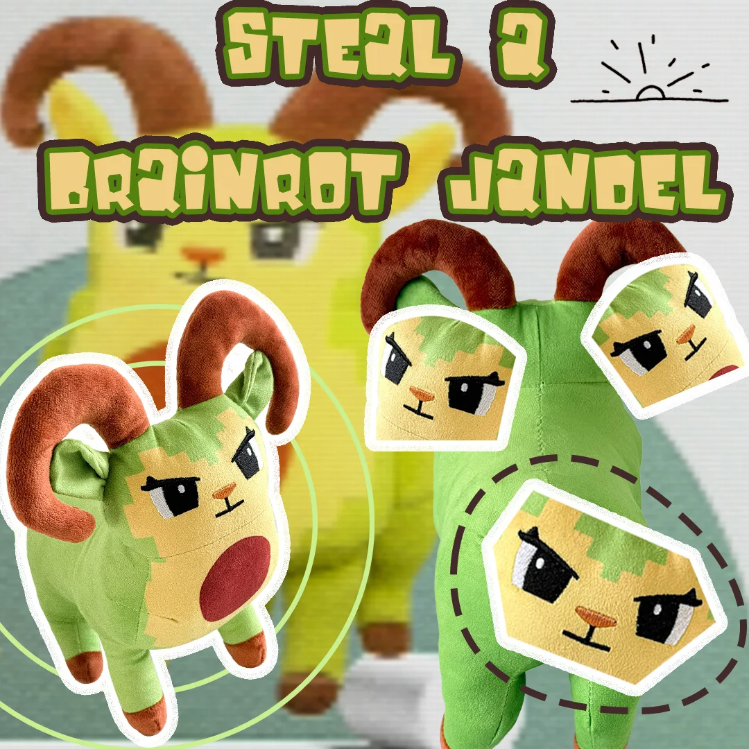 

New Steal A Brainrot Sammy Jandel Plush Hot Game Peripheral Plushie Cute Cartoon No. 9 House Stuffed Doll Toy Gamer Fans Gift