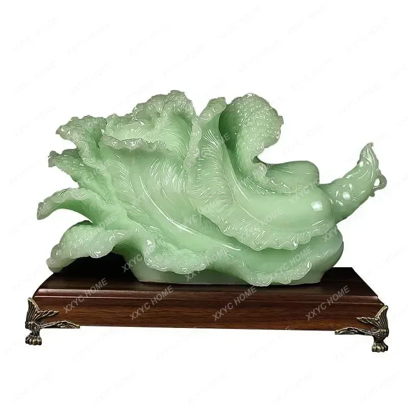 QQLucky Jade Cabbage Ornament Home Decoration
