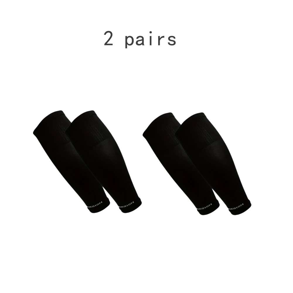 2 pares de protectores de piernas deportivos, cubiertas de compresión para piernas de pantorrilla, carrera y fitness profesionales, pierna de cuerda para saltar para hombres y mujeres