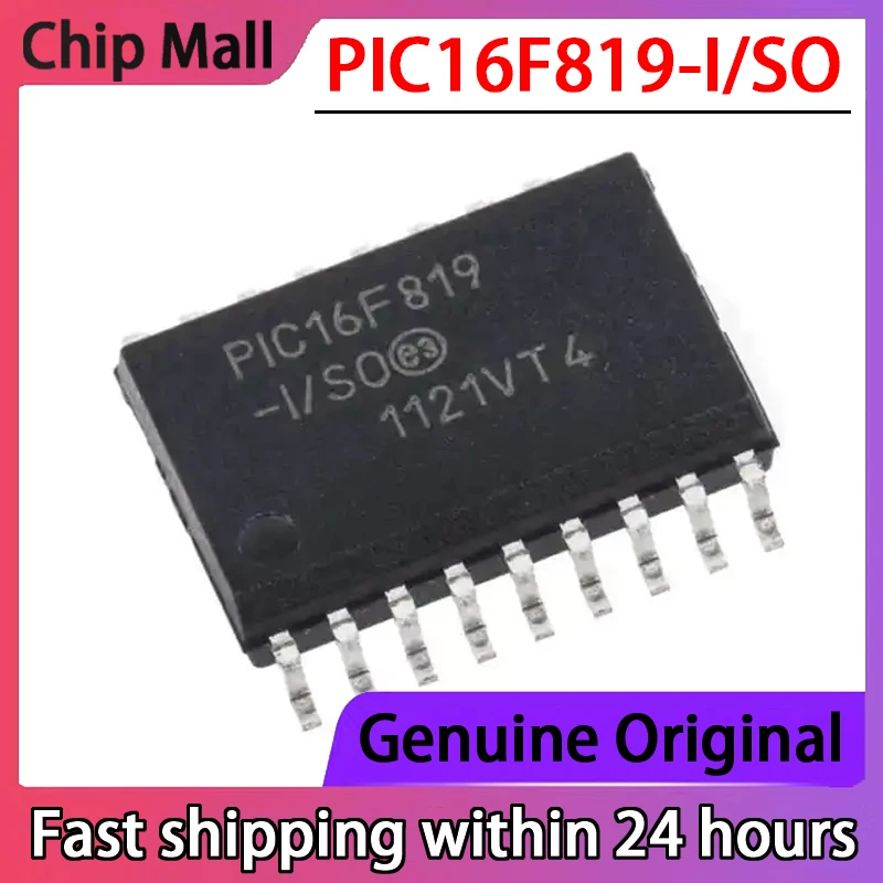 5PCS Original PIC16F819-I/SO PIC16F819 SOP18 Microcontroller Chip