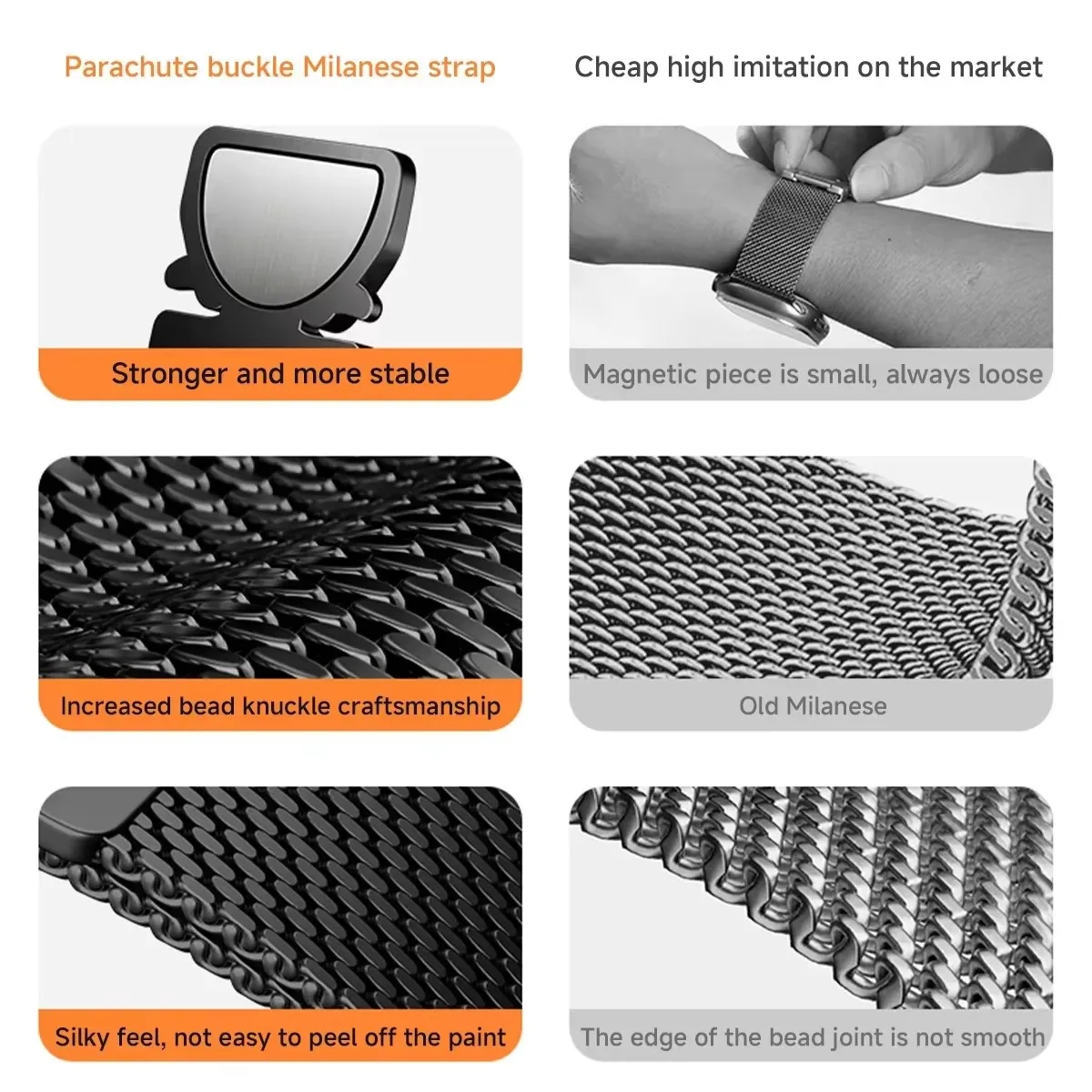 No Gaps Magnetic Milanese Strap for Samsung Galaxy Watch 7 Ultra 47mm Stainless Steel Bracelet for Galaxy Watch Ultra 47mm Band