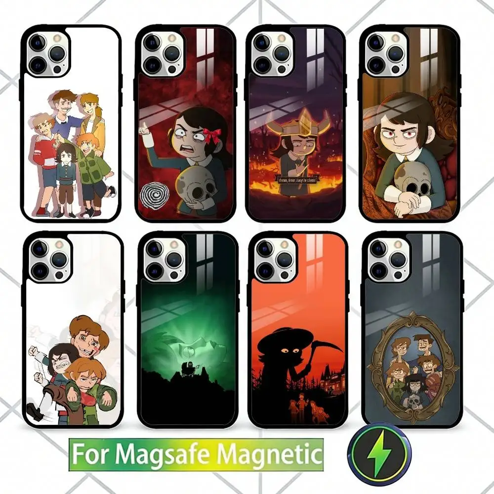 

H-Haunted H-Hotel G-Ghost Phone Case For iPhone17,16,15,14,13 Plus,Pro Max Magnetic For Magsafe Wireless Charging