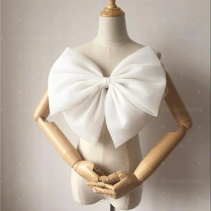 Separate Organza Bow Wedding Dress Knots Removeable Bride Dresses Knots Decorative Bow Wedding Accessories DIY