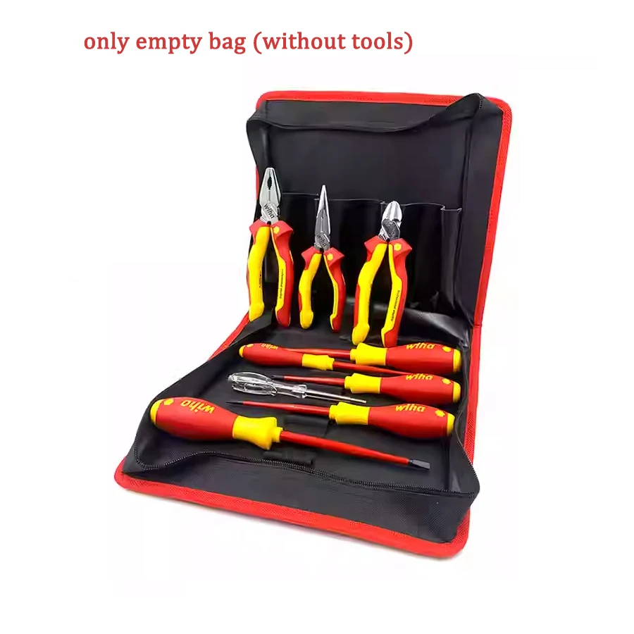 WIHA 90012C Tool Bag (Empty) can Hold Screwdrivers and Pliers etc High Volume Hand Bag