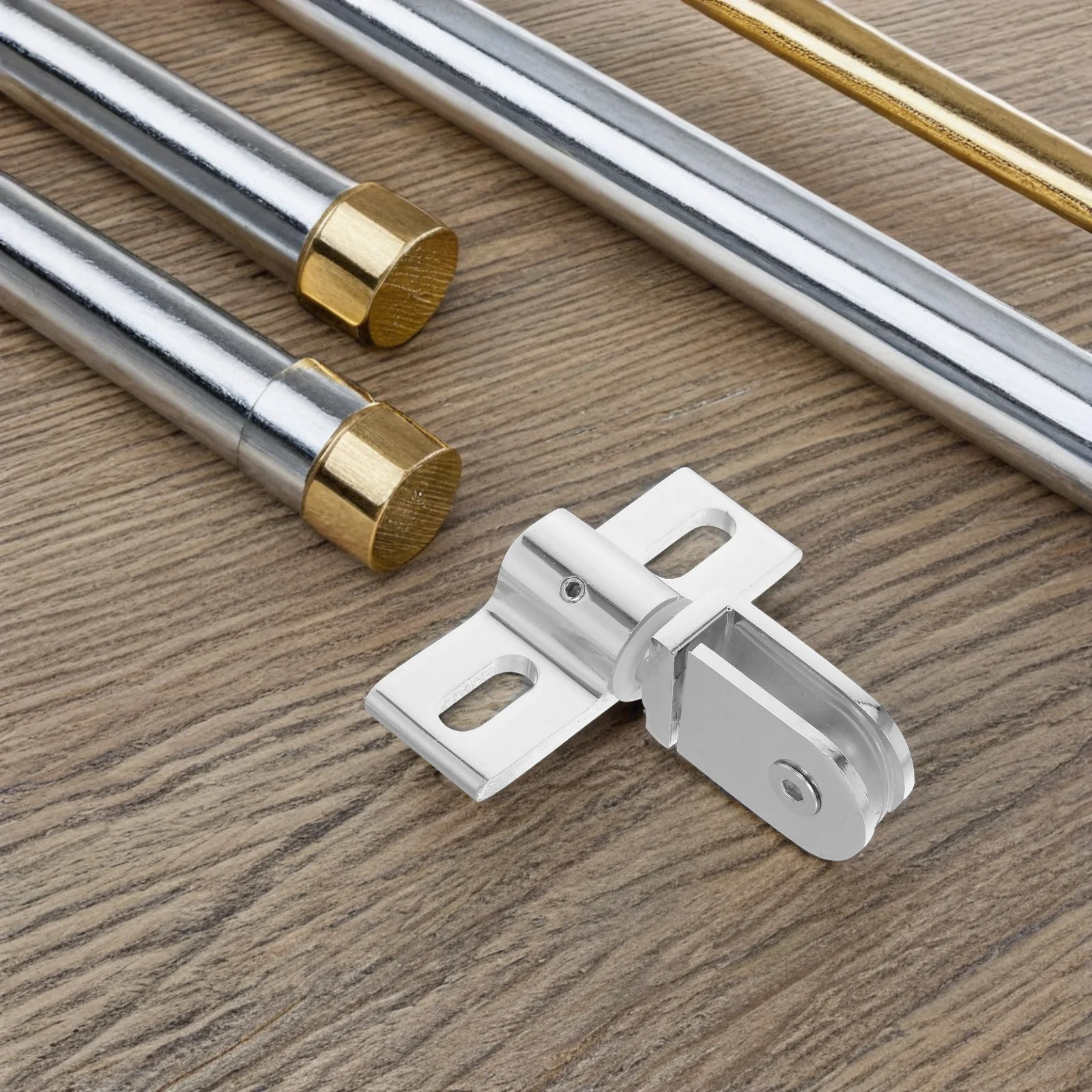 

2Set Shower Door Pivot Hinges Frameless Glass Heavy Duty Alloy Bathroom Hardware Smooth Operation Replacement Parts