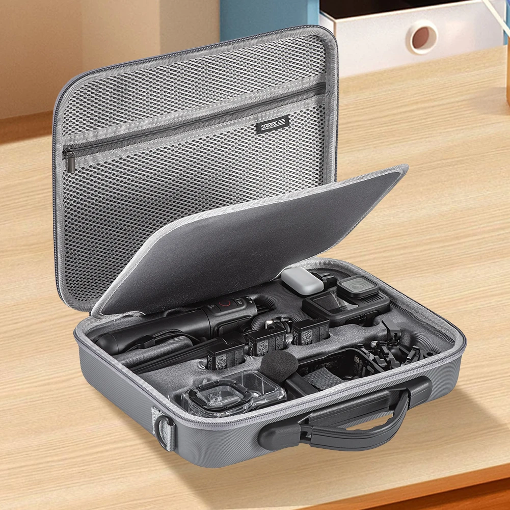 Camera Carrying Case Protective Travel Bag PU Carrying Storage Shoulder Bag Anti-scratch with Strap for Gopro Hero 13 12 11 10 9