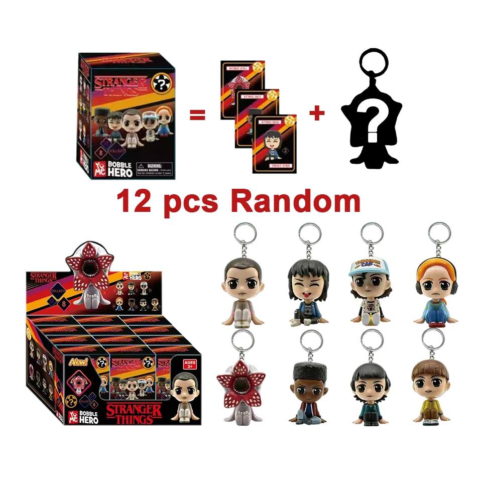 

Брелок-игрушка Stranger Things: Элевин, Демогоргон, Дастин, Барб, Стив, Робин, виниловая фигурка, карманная модель