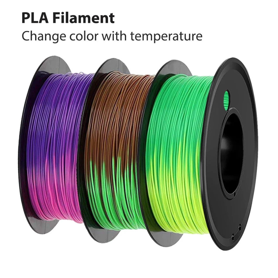 PLA 3D Printer Filament Sublimation Color Change with Temperature 1.75mm for 3D Printring Material 3d Pen Filament 1kg 500g 250g