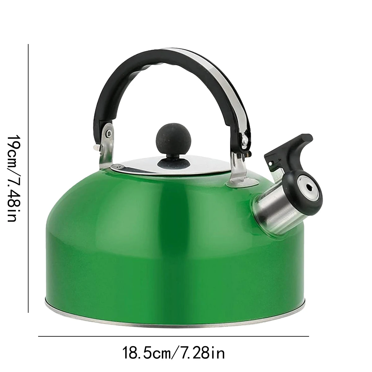 3L Stainless Steel Whistling Tea Kettle Food Grade Tea Pot For Make Tea Boil Water Compatible With Gas Stoves Induction Cooker