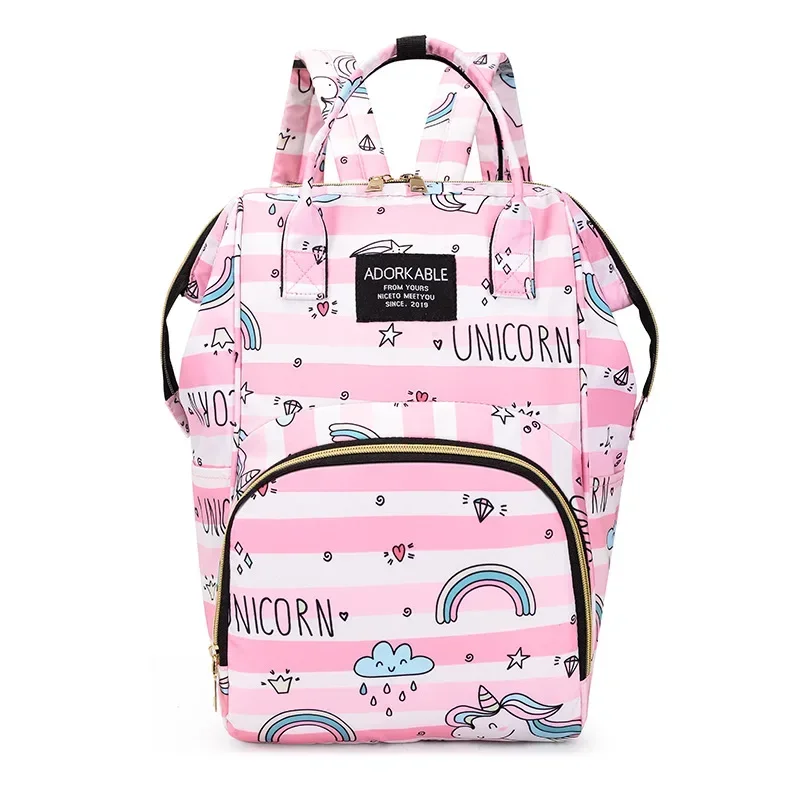 Diaper Bag Backpack Maternity Bag For Baby Large Capacity Printed Mommy Bag Multifunction Diaper Bags For Mom