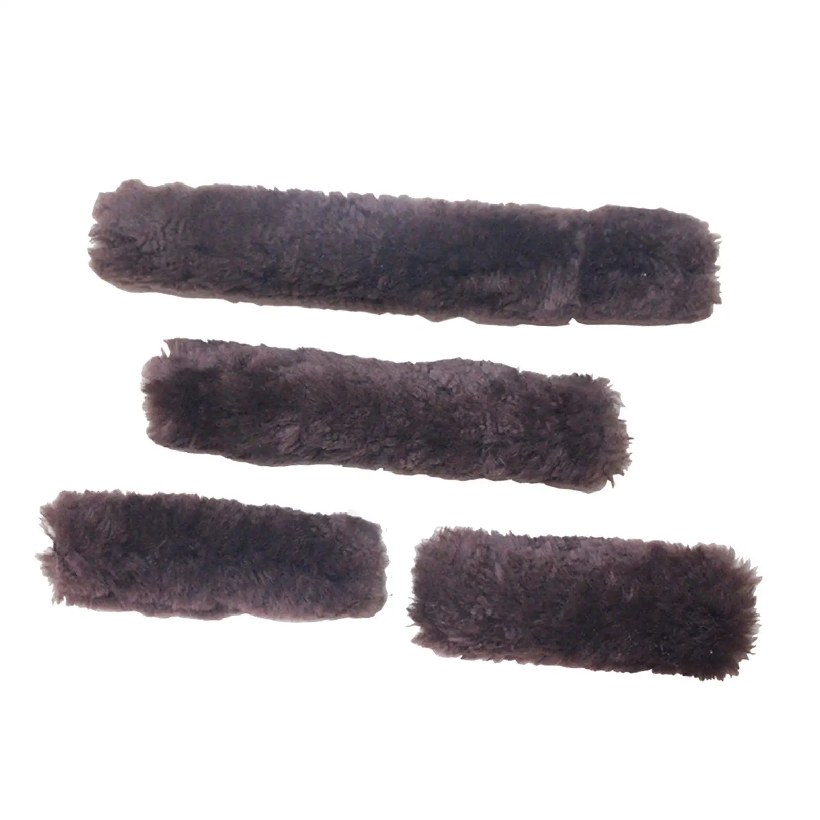Soft Padded Nose Band Halter Covers Plush Wraps for Trailering Horses and Stable Equipment Set