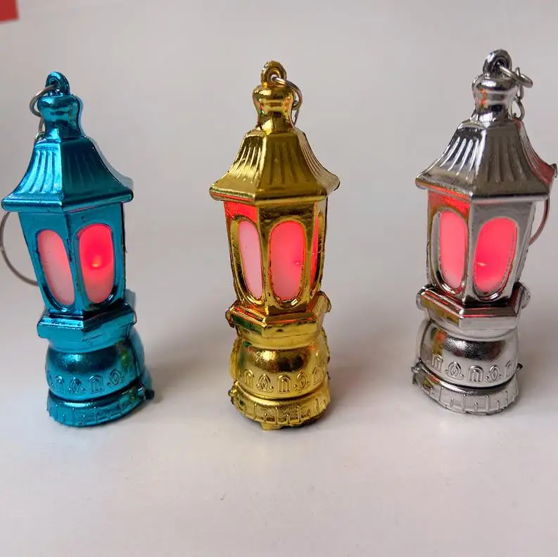 

500pcs Ramadan Party Gift Lantern Keychain Led Light With AG3 Batteries Outdoor Tools Size 6.2*2.8cm ni451