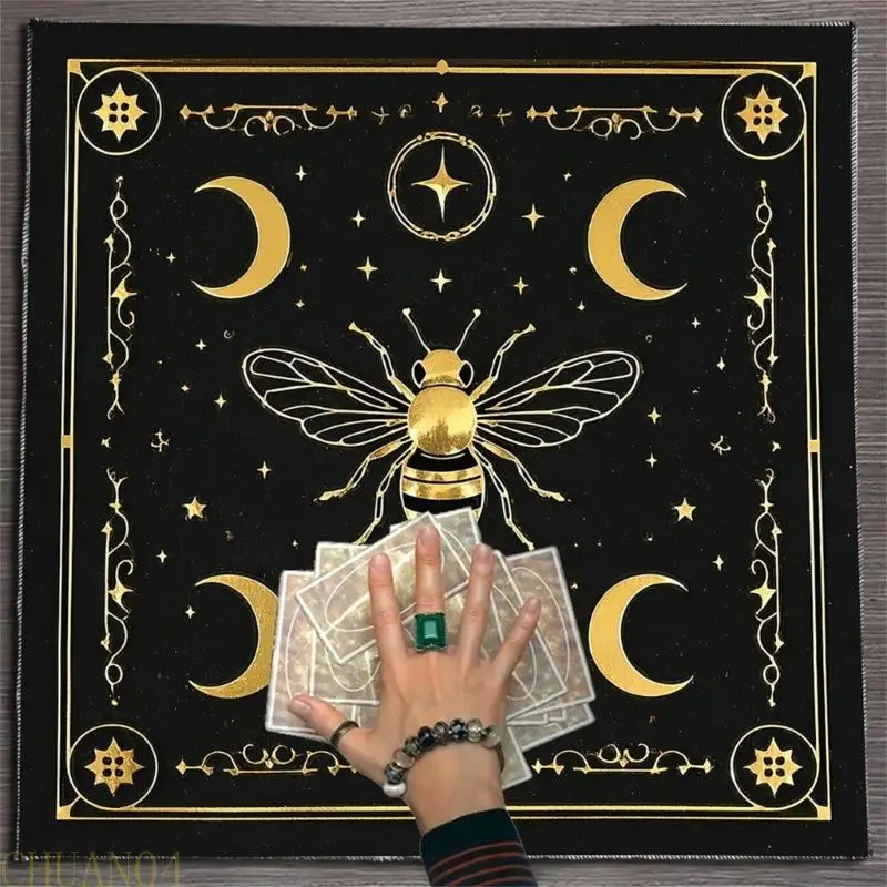 

A1A2 скатерть с рисунком бабочки и звезды, астрологическая ткань, алтарь, квадратная скатерть для гадания, скатерть, колдовство,