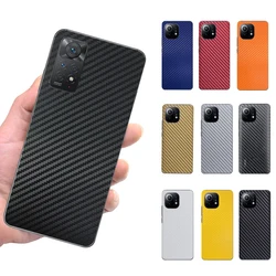 3D Carbon Fiber Skin Phone Back Wrap Sticker for XIAOMI Mi 12 Pro 12X 10S MIX 4 Redmi K50 Pro K40 Gaming K30S Note 11e 11 Pro+