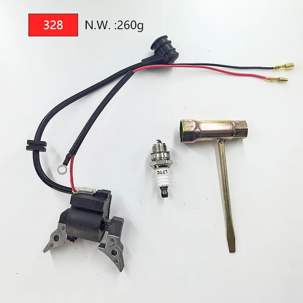Ignition Coil Pack 260g Metal Rubber For 2 Cycle 4 Cycle Trimmer Brush Tool Lawn Garden Power Equipment Accessories