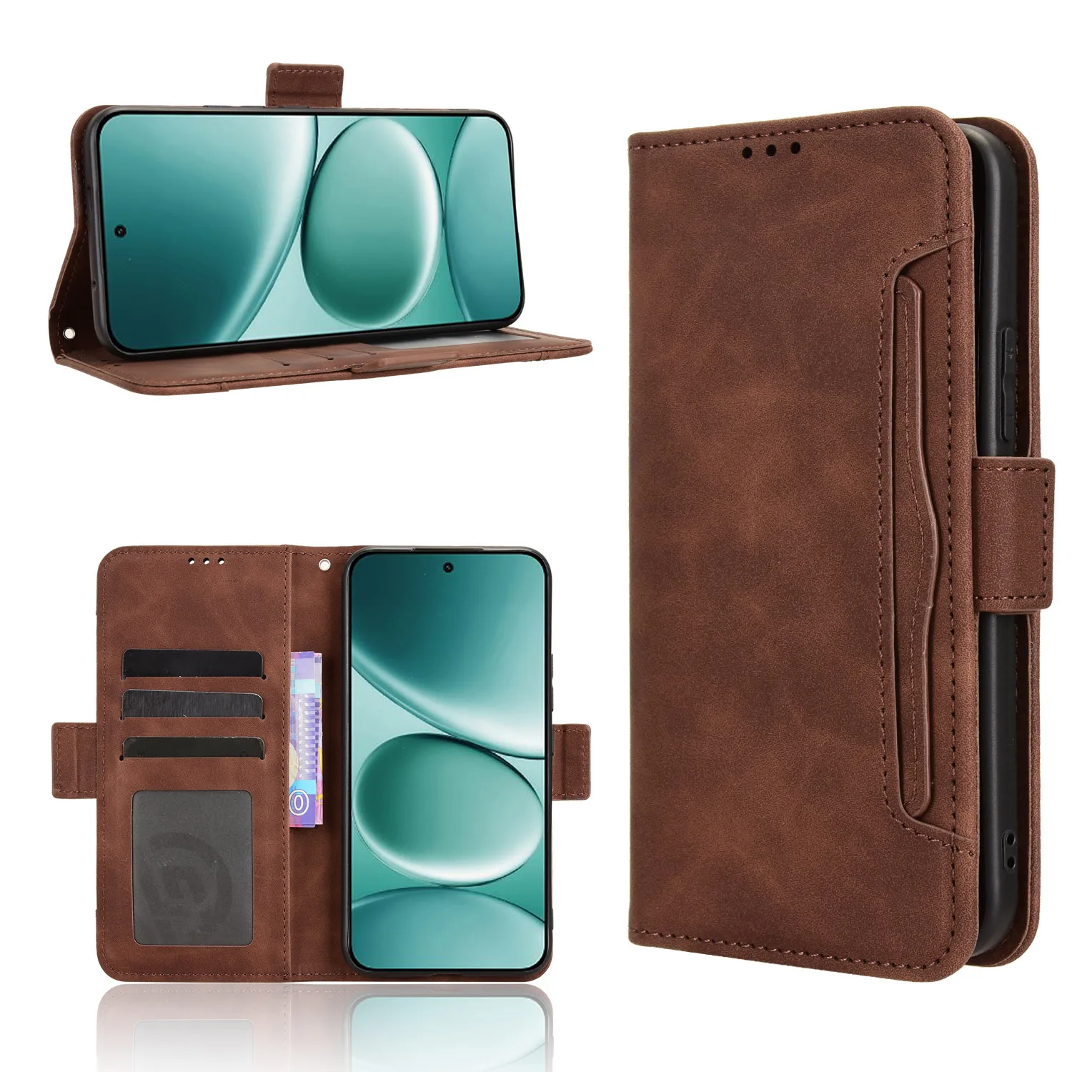 

Leather Case For Redmi Note 15 Pro+ Plus 5G Strong Magnet Case Flip Magnetic Wallet Flip Cover