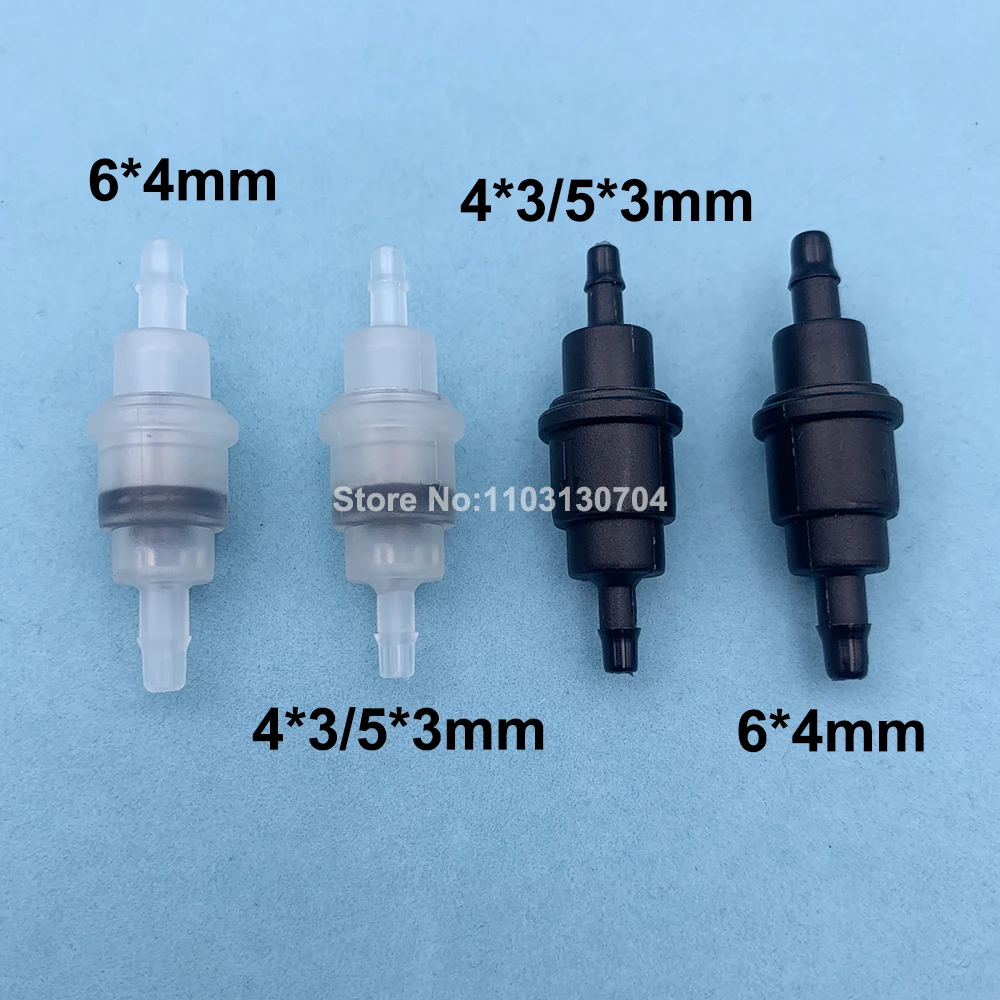 5PCS One Way Valve for Allwin Flora Xuli Eco Solvent Uv Flatbed Printer Plastic Ink Tube Connector Non-return Hose Pipe Valves